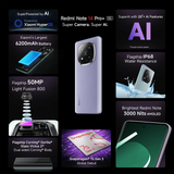 Redmi Note 14 Pro+ 5G 8GB RAM 128GB ROM Phantom Purple