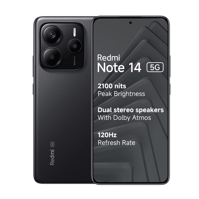 Redmi Note 14 5G 8GB RAM 256GB ROM Titan Black