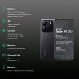 Redmi Note 14 5G 8GB RAM 256GB ROM Titan Black