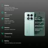 Redmi Note 14 Pro 5G 8GB RAM 256GB ROM Ivy Green