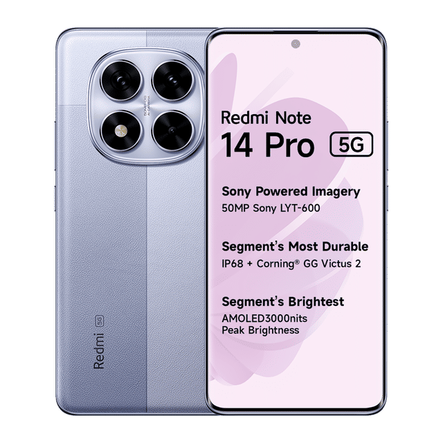 Redmi Note 14 Pro 5G 8GB RAM 256GB ROM Phantom Purple