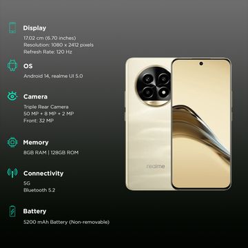 Realme 14 Pro Lite 5G 8GB 256GB  Glass Gold