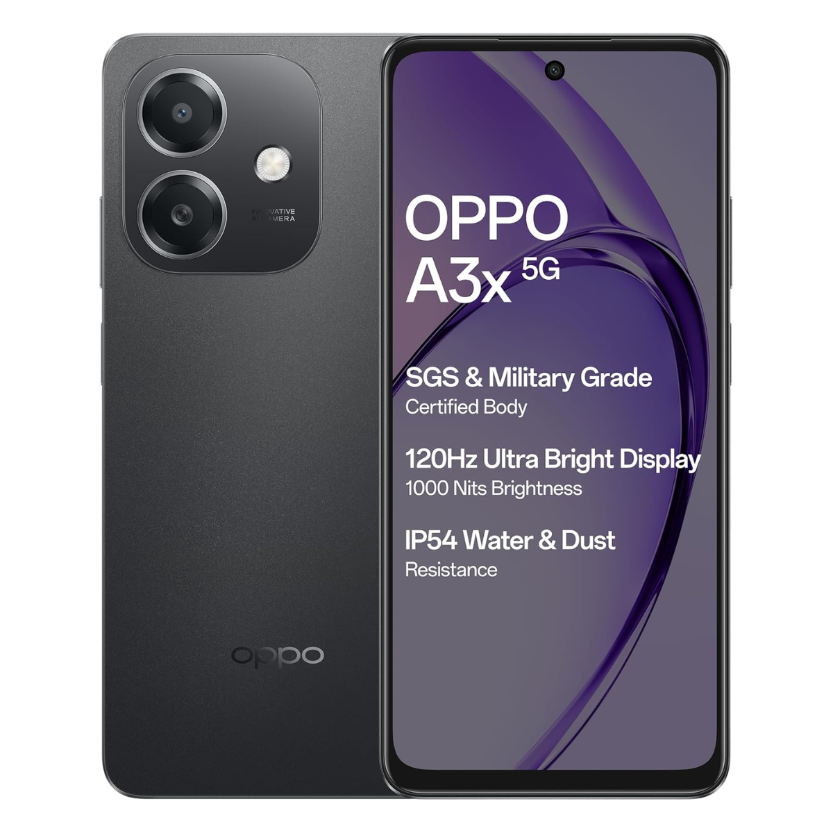 OPPO A3X 5G (4+128GB) Sparkle Black