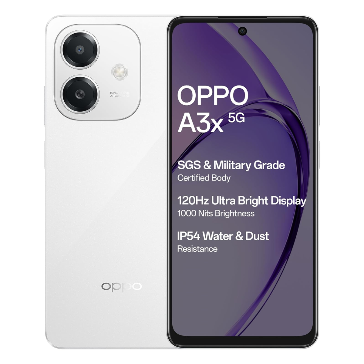 OPPO A3X 5G (4+128GB) Starlight White