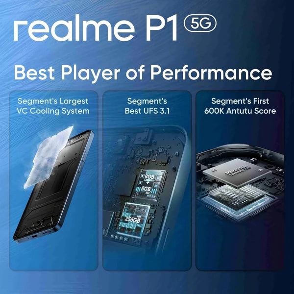 Realme P1 Speed 5G 128GB 8GB Textured Titanium